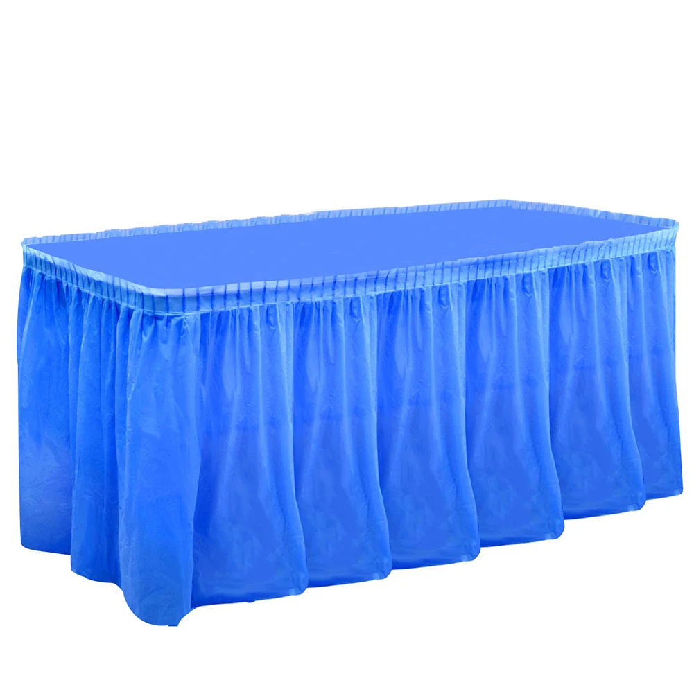 Table Cover Table Skirt Disposable Plastic Waterproof