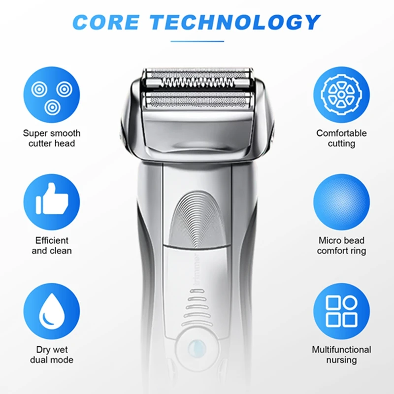 For Braun Series 7 Shaver 70S Replacement Electric Shaver Heads 720S 790CC 760CC 765C 795CC 9565 9585 7840S Silver