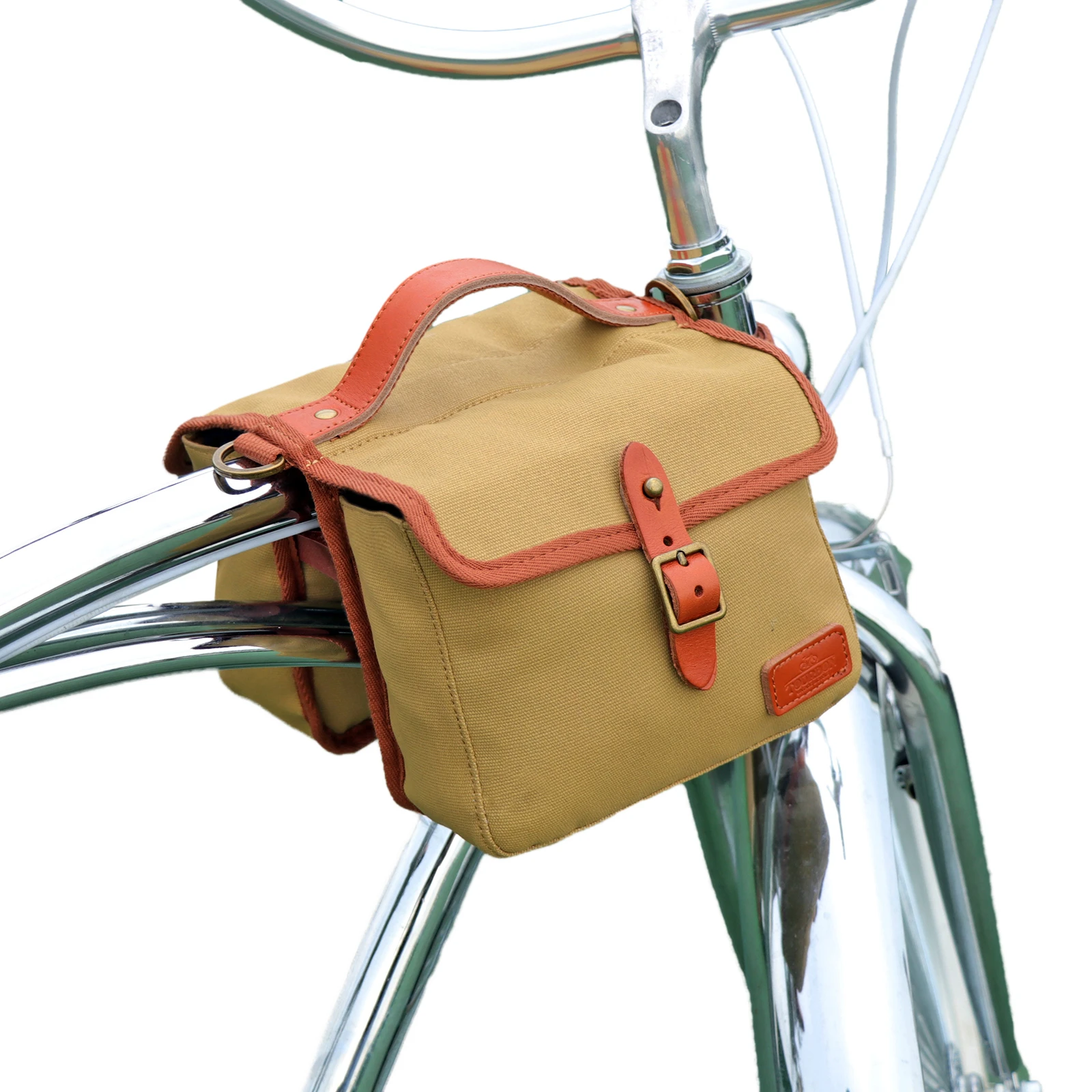 Tourbon ヴィンテージキャンバス自転車トップチューブバッグ自転車フレームバッグサイクリングパニエ 2 ポーチ多機能自転車アクセサリー|cycle  pannier|bag cyclingbicycle saddle bag - AliExpress