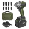 21V Electric 600N.m Impact Brushless Wrench Socket For Car Tires Cordless Power Tools 4500mAh Li-ion Battery 1