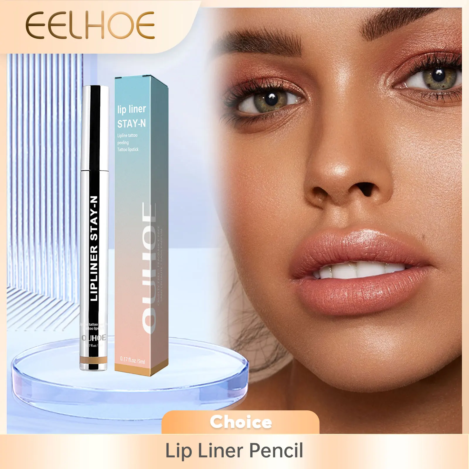 Before and after lip definition result