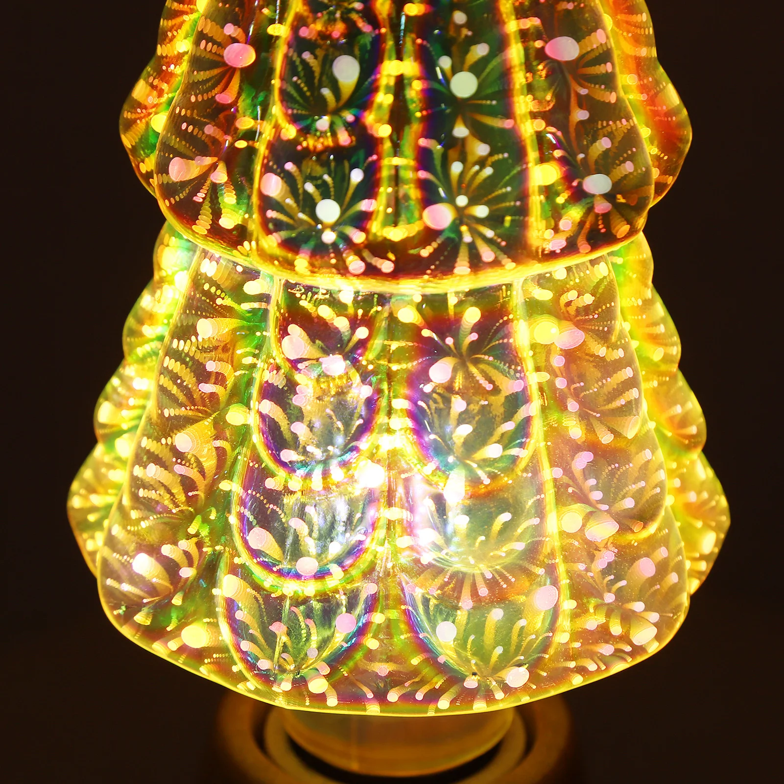 Christmas Led Light 3D Stereoscopic Led Light Innovative E27 LED Bulb Christmas Decor for Festive Decoration Home Children
