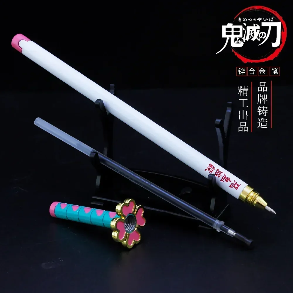 20cm Demon Slayer Kamado Tanjirou Tomioka Giyuu Kanroji Mitsuri Signature Pen Ornaments Collection Desktop Display Gift Toy 2