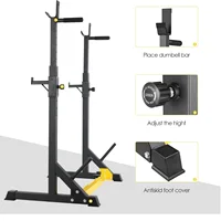 Support de Squat réglable, support de presse de banc, support d'haltères multifonction, salle de sport à domicile, jusqu'à 250 kg 4