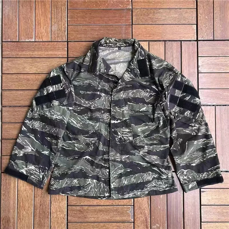 Tactics Tom GEN3 Field Tiger stripe pattern G3 Combat Suit Camouflage Outdoor Sports Training Long Sleeved