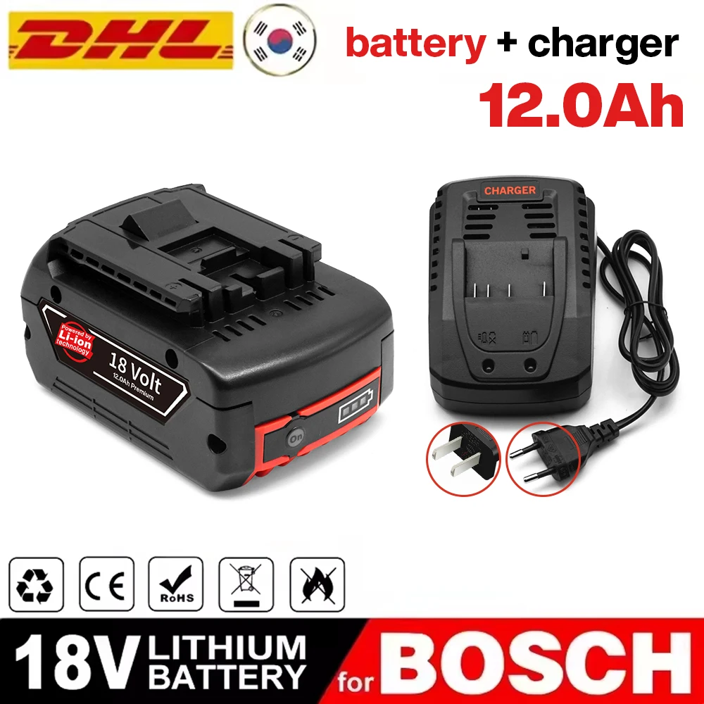 2x Batterie 18V, 3Ah, NiMH pour Bosch GSB 18 VE-2 Professional / GSR 18