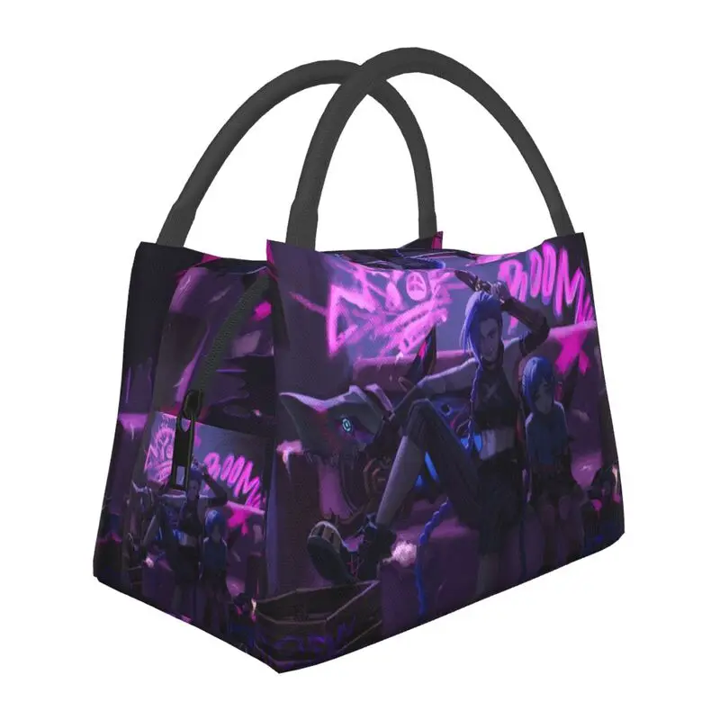 

Arcane Legend Video Games Leagues Sit Jinx Insulated Lunch Bags for School Office Waterproof Cooler Thermal Lunch Box Women