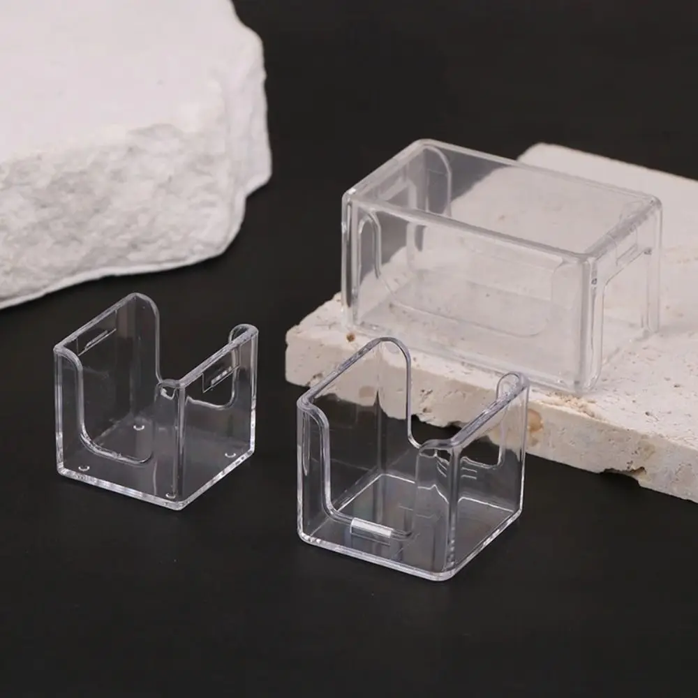 1Pcs New Transparent Chalk Box Moistureproof 1/2 Grids Acrylic Box Plastic Cube Storage Holder Snooker Pool