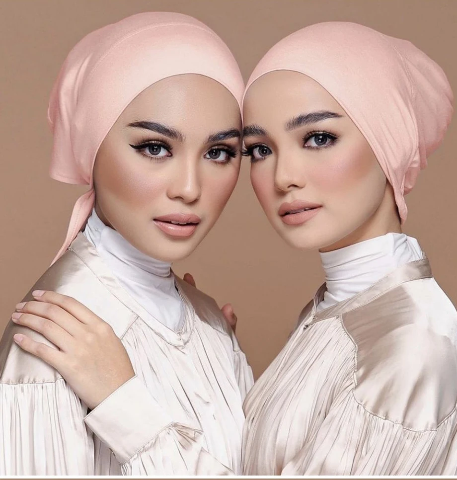 New Soft Modal Muslim Turban Hat Inner Hijab Caps Islamic Underscarf Bonnet India Hats Female Headwrap Turbante Mujer