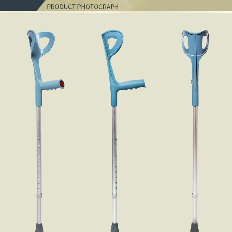 2 Pack Forearm Crutches for Adults, Adjustable Adult Crutches, Aluminum Crutches for Walking Aluminum Rehabilitation Crutches 6