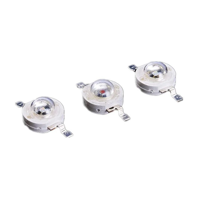 50PCS High power LED Beads 1W red green blue Chips Royal blue lights diodes 450nm 460nm 520nm 620nm