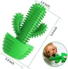 Dog Cactus Interactive Rubber Chew Toys For Small Large Dogs Tooth Cleaning Toothbrush For Small Large Dogs Treat Dispenser Pet 4