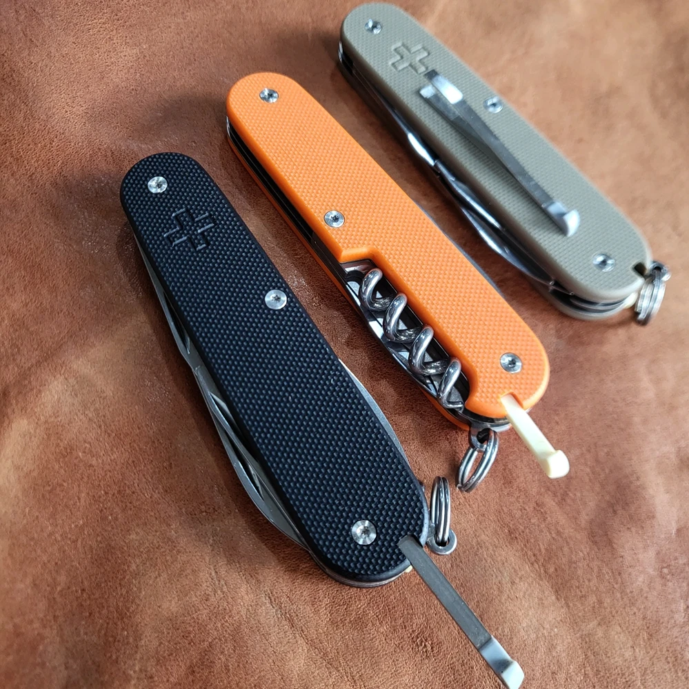 Pair Custom Made G10 Modify Scales for 91 mm Victorinox Swiss