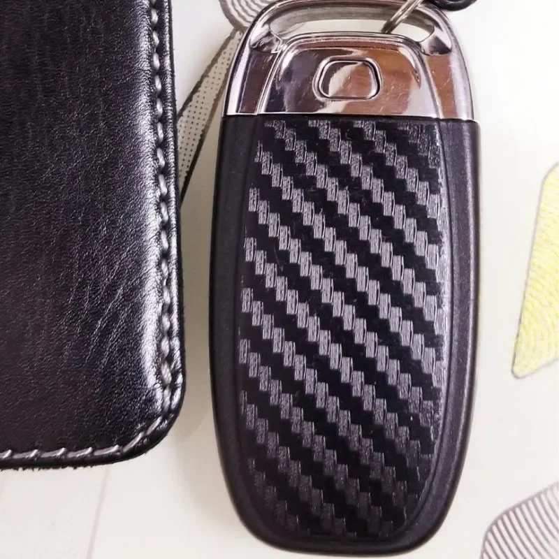 Carbon Fiber Car Key Protection Sticker - Smart Key Accessory