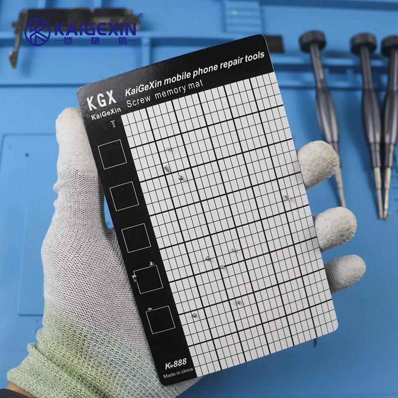 

K-888 Universal Magnetic Screw Memory Pad Removal Machine Repair Work Storage Pad Iphone Android Mobile Phone Parts Storage Tool