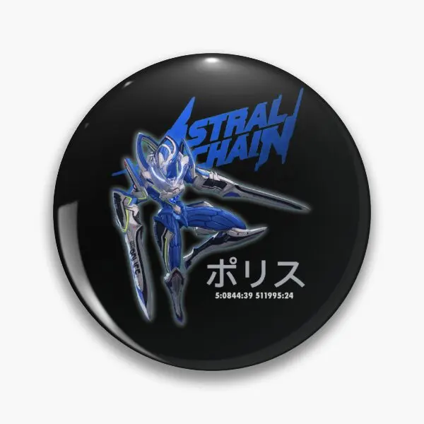 Astral Chain Police Soft Button Pin Cartoon Jewelry Fashion Spilla Creativa Spilla Cute Badge Lover Collar Clothes Metal