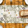 Spring Daisy Flowers Linen Table Runner Dresser Scarf Table Decor Farmhouse Kitchen Dining Table Runners for Wedding Party Decor 3