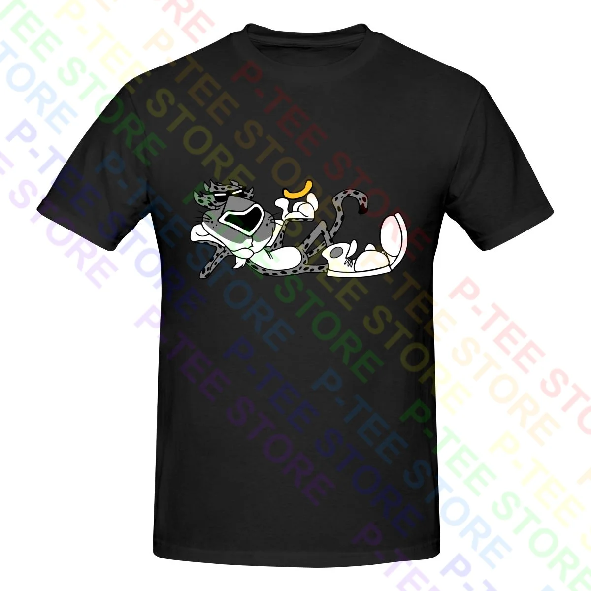 90S Chester Cheeto Camicia Di T-Shirt Tee Regalo Quotidiano Splicing Best Venditore