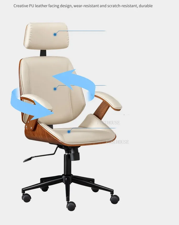 Advanced Office Chairs Computer Chair Modern Office Furniture Lift Swivel Backrest Chair Leisure Comfortable home Boss Armchair