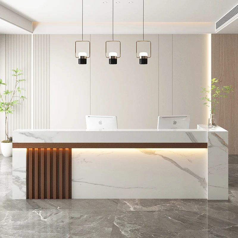 business luxury Reception Desks shop counter modern boutique shelves Reception Desks aesthetic cashier receptiebalie salon desk