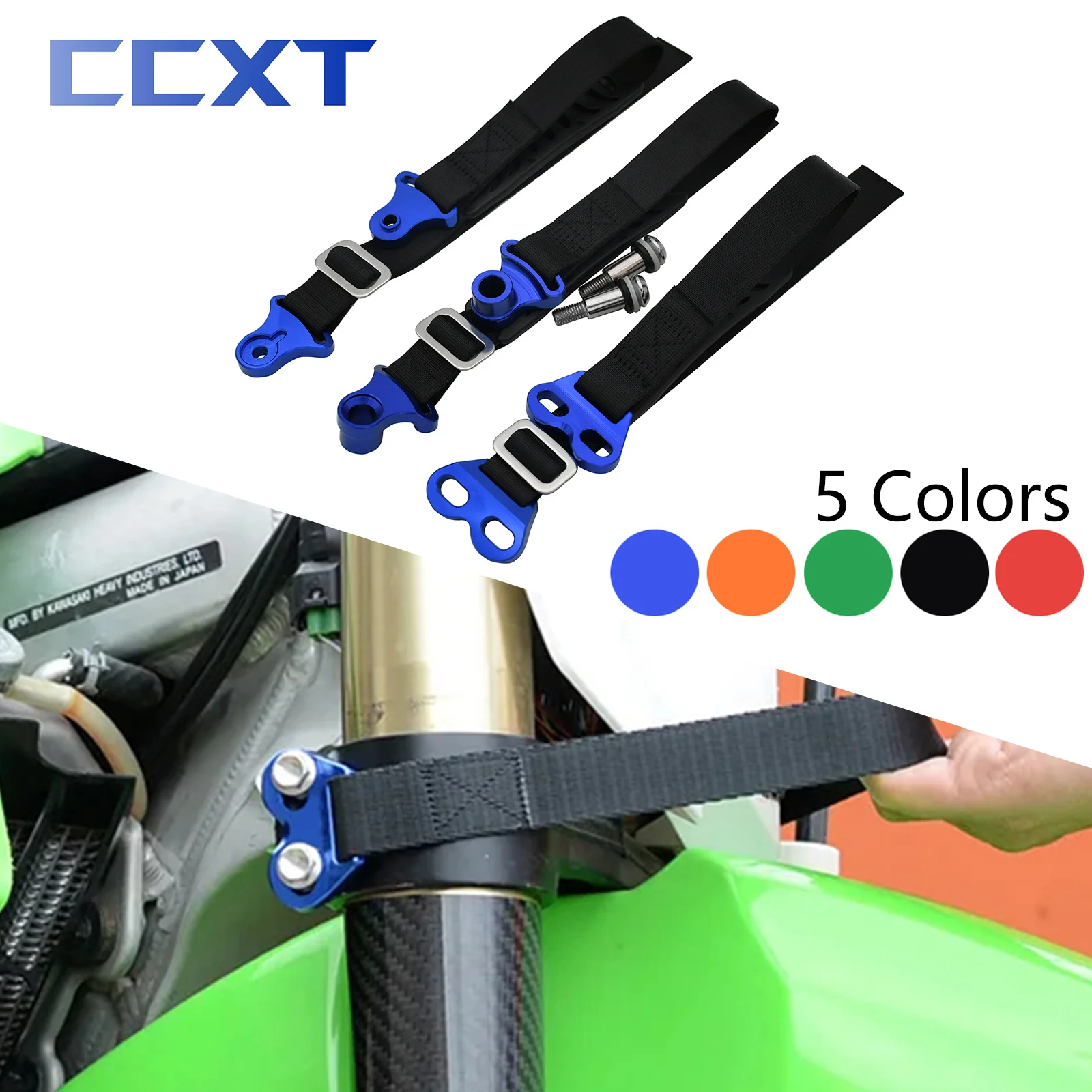 

Motocross Universial CNC Aluminum Rescue Traction Strap Pull Sling Belt For Motorcycle Kawasaki Honda KTM Yamaha Dirt Bike Etc