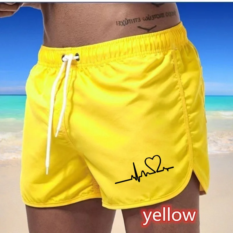 2024 New Summer Swimming Shorts Sports Fitness Running Shorts Men's Beach Wear Luxury Beach Surfing Men's Training Shorts 2