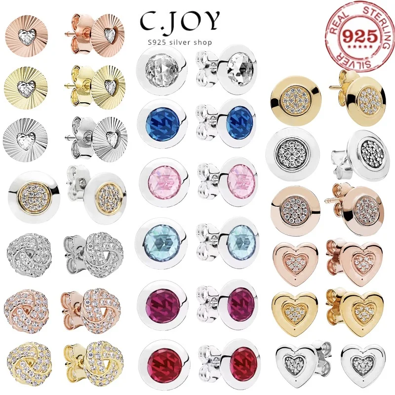 

Женские серьги из серебра 100% пробы, с цирконом