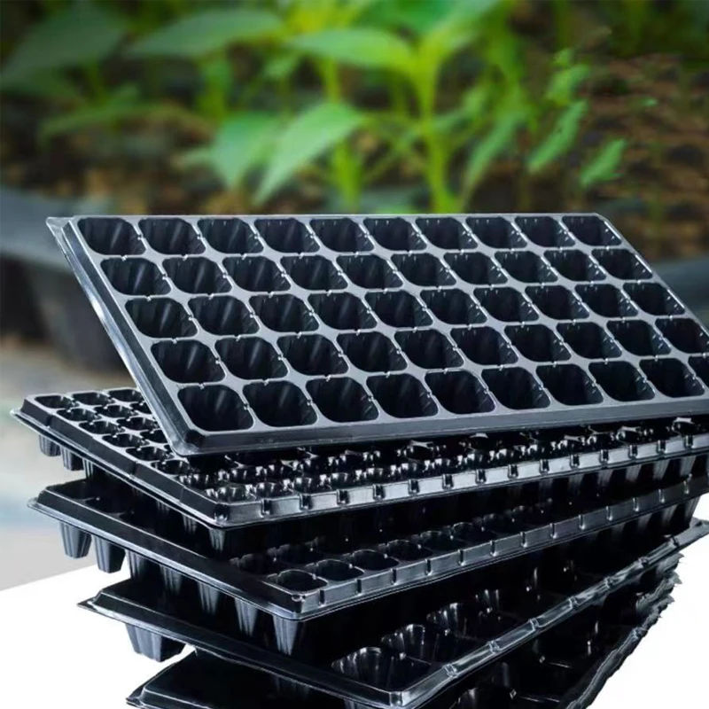 hot-sale-5pcs-thickened-seedling-trays-21-32-50-72-98-105-128-200-hole-plastic-grow-trays-for-vegetable-flower-planting