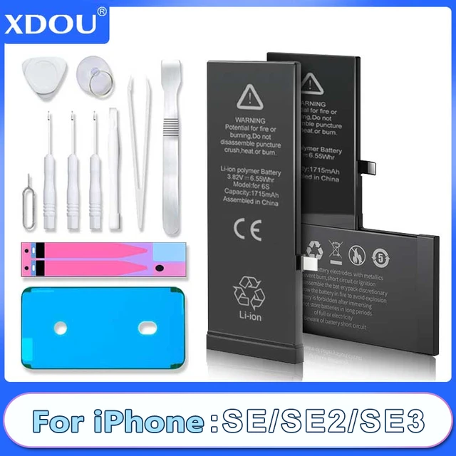 XDOU Battery For IPhone SE 2016 IPhoneSE 2000mAh Phone Accessory Free  Repair Tools Kit Sticker Replacement