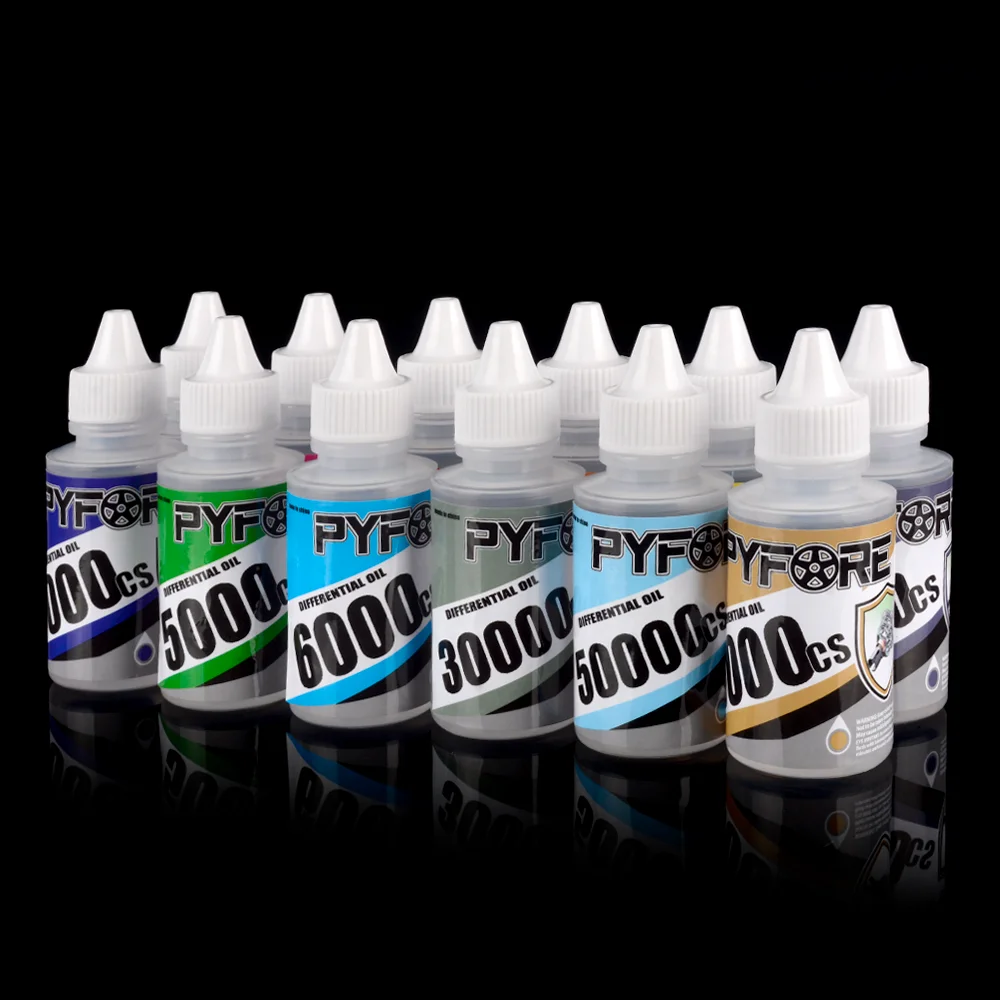 PYFORE 차동 오일 60ml 1000CS - RC 모델 자동차 크롤러 버기 트럭 온로드 차량용 50000CS