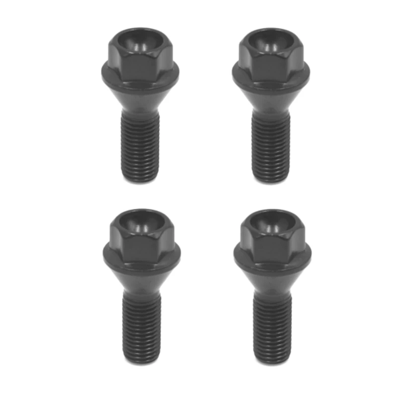 Auto Accessories Car Accessories 4Pcs Black Wheel Bolt Lug Nut for BMW E30 E36 E46 E60 E90 36136781150