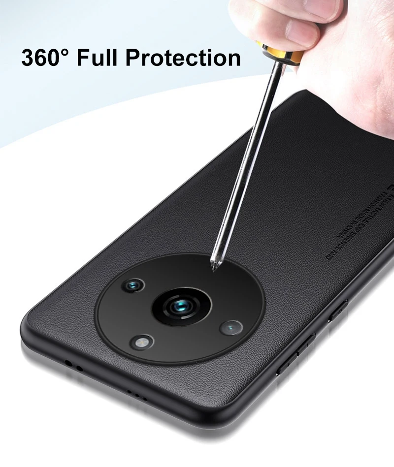 Luxus PU Ledertasche Für Realme 11 Pro + Zurück Abdeckung Silikon Stoßfest Voller Schutz Telefon Fall Für Realme 11 pro Plus 5G – Detail 7