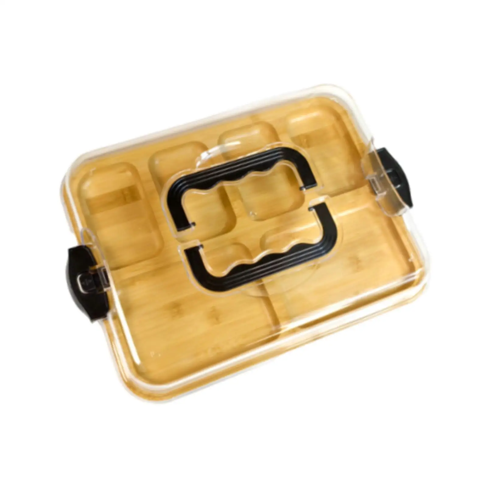 Bamboo Cheese Board Serving Board Bamboo Lid Picnic Box Serving Cheese Tray for Housewarming Home Celebration Kitchen Party