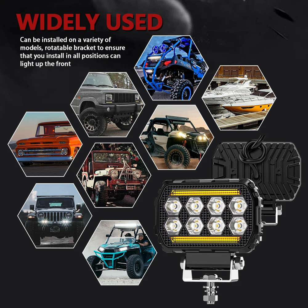 4.5Inch Work Fog Light Long Range Auxiliary Auto Fog Light Led Light Bar for Mo
