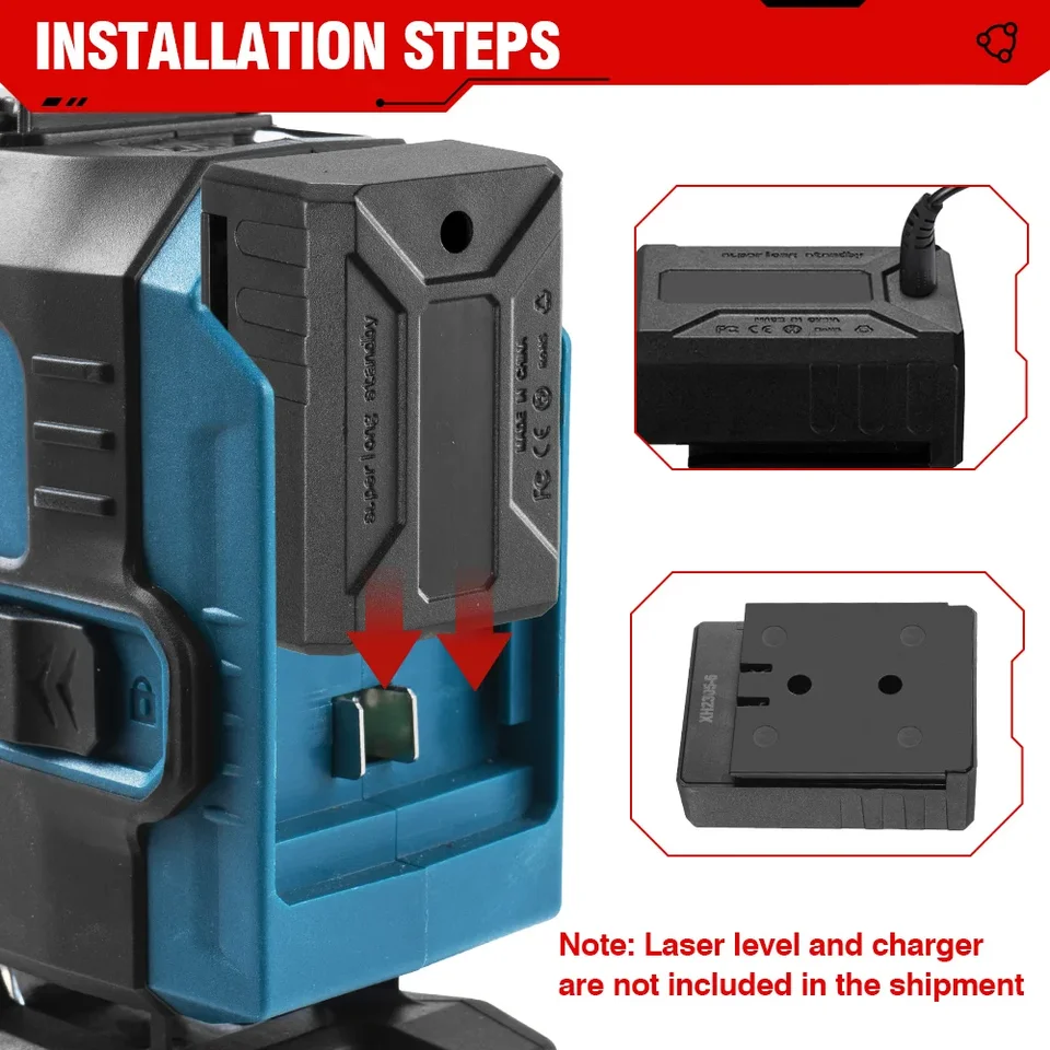 Niveau laser - ONEVAN - 4D 16 lignes - Télécommande