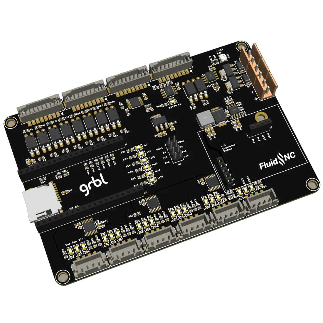 รูปสินค้า โมดูลควบคุมเลเซอร์ CNC GRBL V4.7 B (รวม ESP32 + OLED)