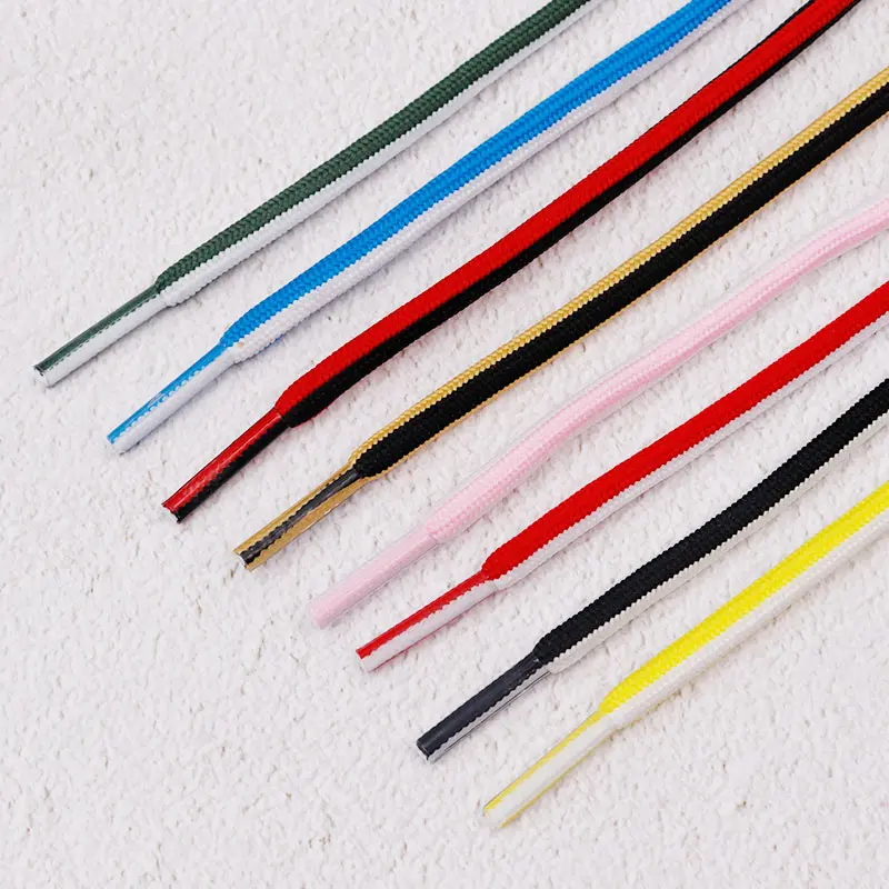 8 Colors Casual Hood Jump Drawstring Two-tone Round Shoelaces 5mm Diameter Laces Customization and Personalization Free Shipping