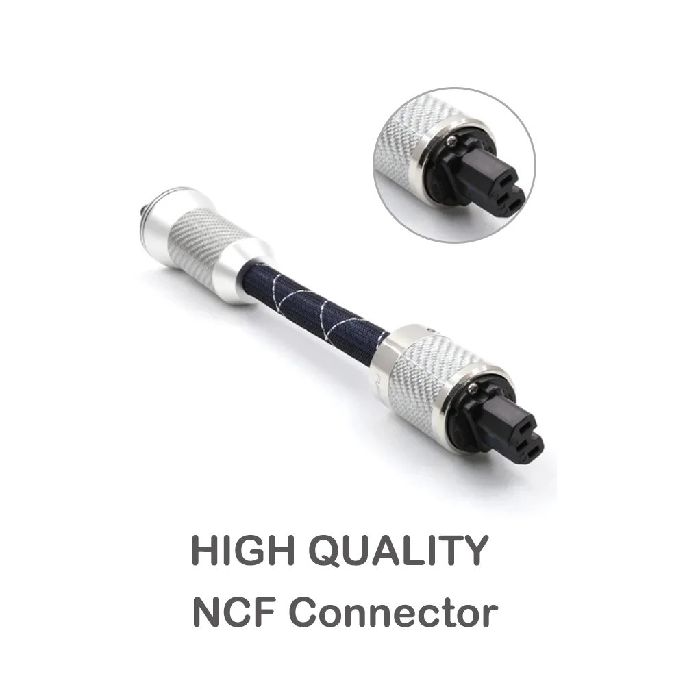 Filtro Hi-End Furukawa Flux-50 Filtro Di Alimentazione In Linea Con Connettore In Fibra Di Carbonio Fi-50 Fi-50R Ncf Rodiato 30Cm 50Cm