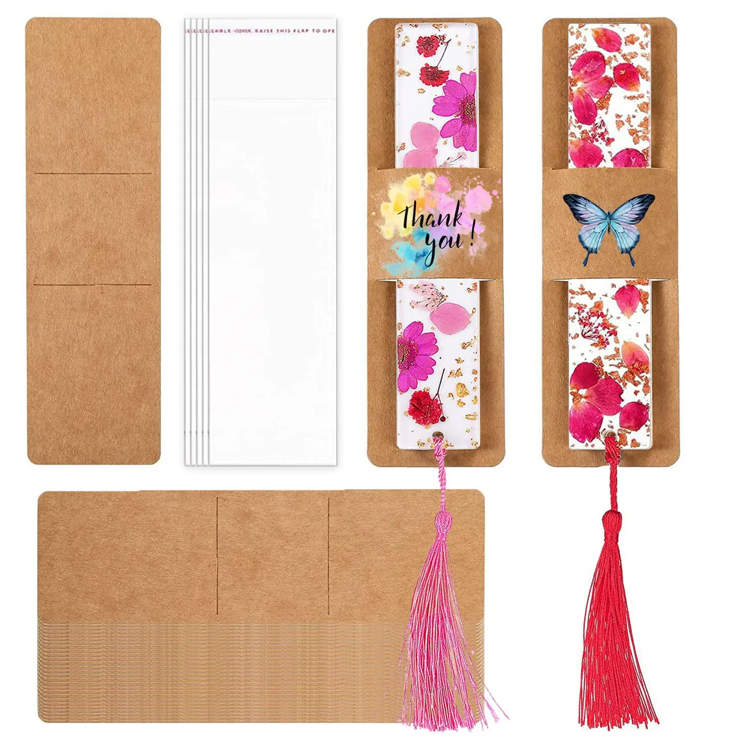 DIY Bookmark Sleeves - 12 Pack · Ellisi Gifts