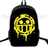 Anime One Piece Students Backpack Luffy Ace Law School Bag Children Boys Girls Shoulder Backpack Four Emperors Satchel 4