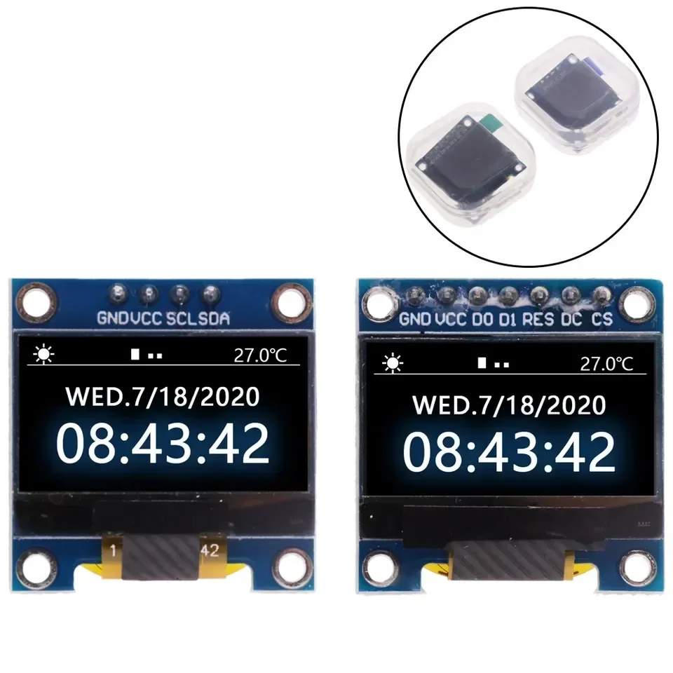 

4Pin 7Pin White And Blue Color 0.96 Inch 128X64 Yellow Blue OLED Display Screen Module For Arduino 0.96" IIC I2C SPI Communicate