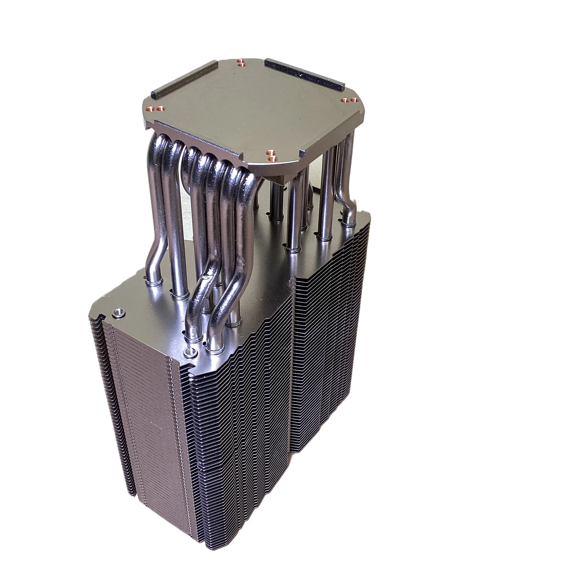 Cooling LED Chip Plateform Heatsink for High Power COB LED Copper Base + Copper Round Pipe with Heat Diffusion Cooling Fin