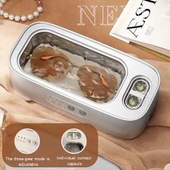 Ultrasonic Cleaner for Contact Lens Cleaning, Glasses Cleaning Machine, Jewelry Cleaner, High Frequency, Upgrade, 48Khz 1