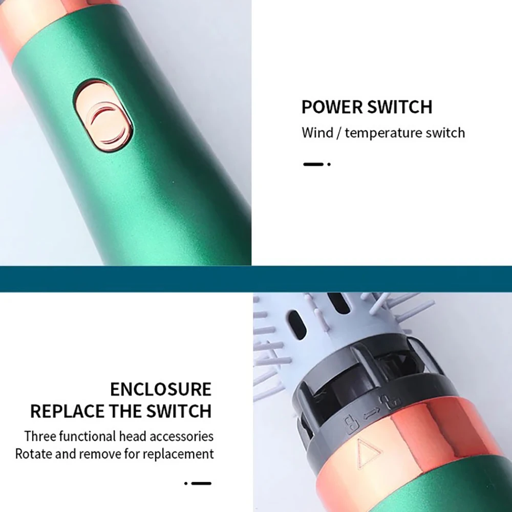 Kemei Hair Brush Blow Dryer Brush in One 3 in 1 Styling Tools Hair Styler for Smooth Frizz-Free Results for All Women Types