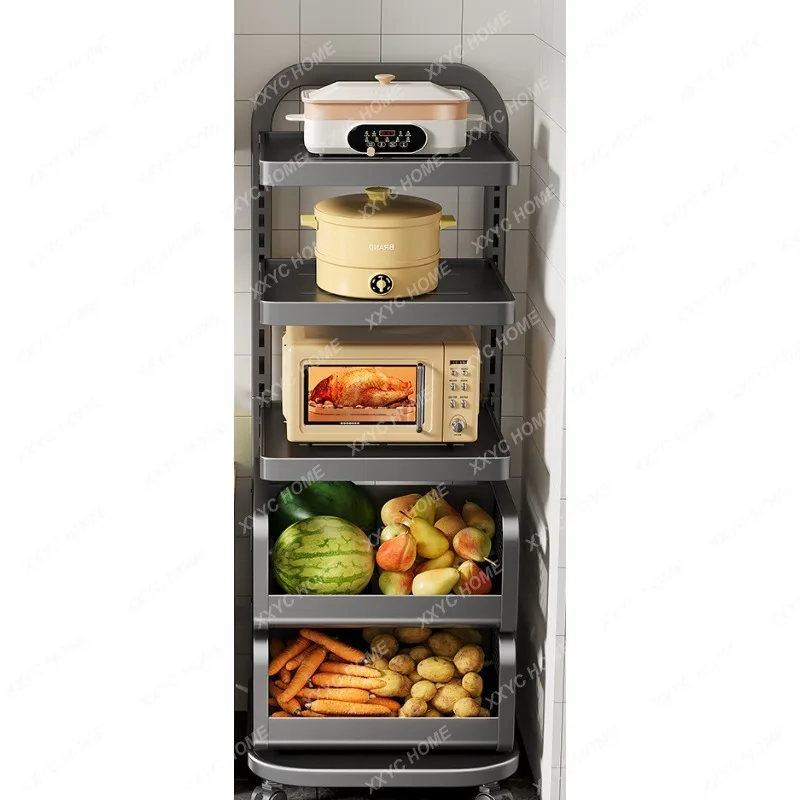 

Vegetable Storage Basket Fruit and Vegetable Basket Pot Rack Floor Dish Multi-Functional Storage Rack