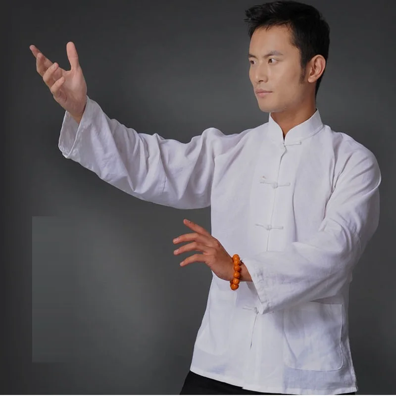 Traditional Chinese Clothing Men Tang Suit Linen Tops Garment Kung Fu Suits Blouse Shirt Hanfu Kungfu Uniform men chinese style shirt