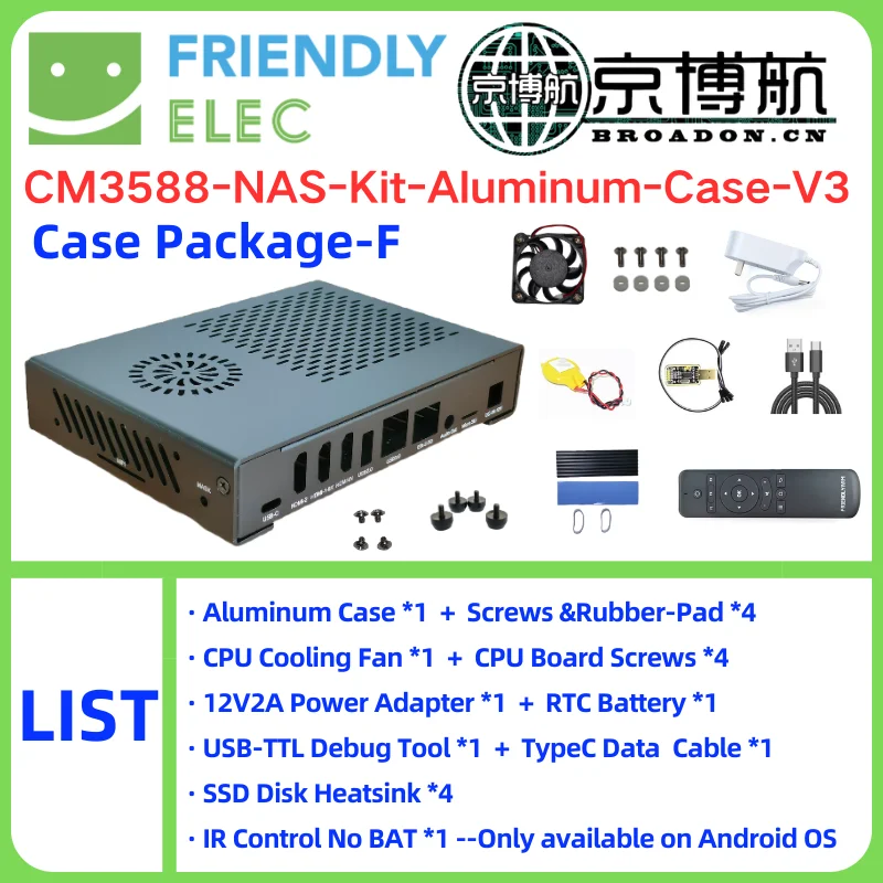 FriendlyELEC NAS ŰƮ ݼ ˷̴ ̽ Ŀ RK3588 CPU  ð ǳ RTC 濭   Ű OMV, CM3588
