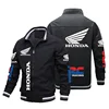 Honda Jacket Honda Car Wing HRC Logo Print Racing Biker Jacket Coats Oversized Outdoor Sport Racing Jacket Honda Men's Clothing 3