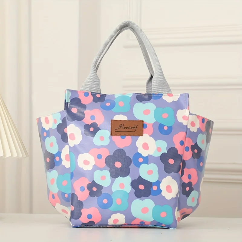 Stylish Canvas Thermal Lunch Tote
