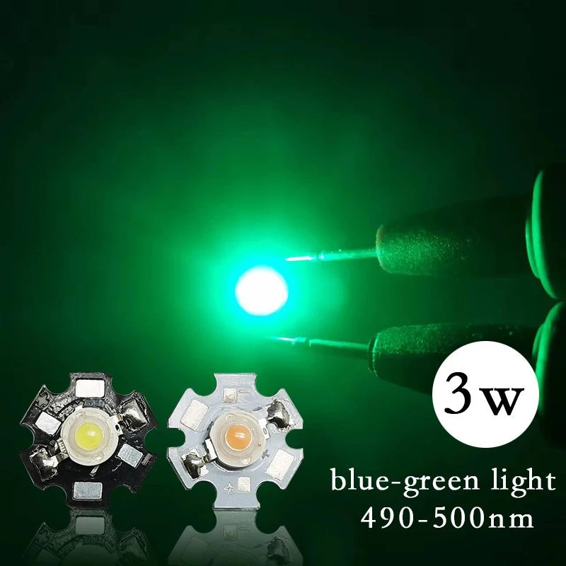 High Power 3W LED Bulb On 20mm PCB | White, Red, Blue, UV 365-430nm, IR 740-940nm